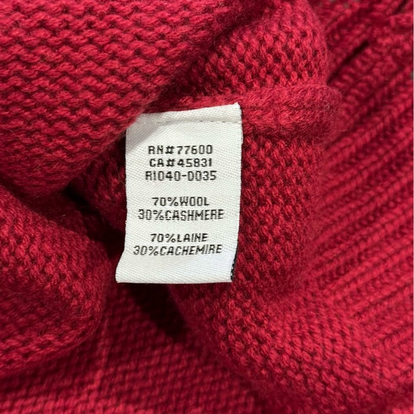 NWT Sandrine Rose Wool Cashmere Boys Don’t Cry Embroidered Sweater Wine Red‎ Sm - Picture 11 of 12